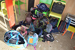 Badyhoeve is een terrein dat tot 3kinderen en hun pony's met de hond Djackson behoort.