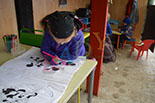Badyhoeve is een terrein dat tot 3kinderen en hun pony's met de hond Djackson behoort.