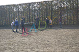 Badyhoeve is een terrein dat tot 3kinderen en hun pony's met de hond Djackson behoort.