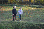 Badyhoeve is een terrein dat tot 3kinderen en hun pony's met de hond Djackson behoort.