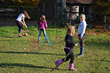 Badyhoeve is een terrein dat tot 3kinderen en hun pony's met de hond Djackson behoort.