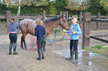 Badyhoeve is een terrein dat tot 3kinderen en hun pony's met de hond Djackson behoort.