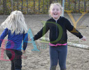 Badyhoeve is een terrein dat tot 3kinderen en hun pony's met de hond Djackson behoort.