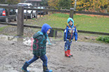 Badyhoeve is een terrein dat tot 3kinderen en hun pony's met de hond Djackson behoort.