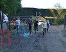 Badyhoeve is een terrein dat tot 3kinderen en hun pony's met de hond Djackson behoort.