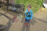 Badyhoeve is een terrein dat tot 3kinderen en hun pony's met de hond Djackson behoort.