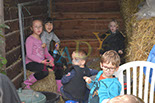 Badyhoeve is een terrein dat tot 3kinderen en hun pony's met de hond Djackson behoort.