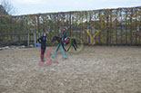 Badyhoeve is een terrein dat tot 3kinderen en hun pony's met de hond Djackson behoort.