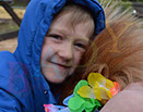 Badyhoeve is een terrein dat tot 3kinderen en hun pony's met de hond Djackson behoort.