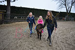 Badyhoeve is een terrein dat tot 3kinderen en hun pony's met de hond Djackson behoort.