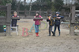 Badyhoeve is een terrein dat tot 3kinderen en hun pony's met de hond Djackson behoort.