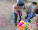 Badyhoeve is een terrein dat tot 3kinderen en hun pony's met de hond Djackson behoort.