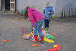 Badyhoeve is een terrein dat tot 3kinderen en hun pony's met de hond Djackson behoort.
